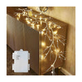 Hairui Birch Garland with Lights 6FT 48 LED Battery Operated, Lighted Twig Vine with Timer for Christmas Home Fireplace Decoration Indoor Outdoor Use