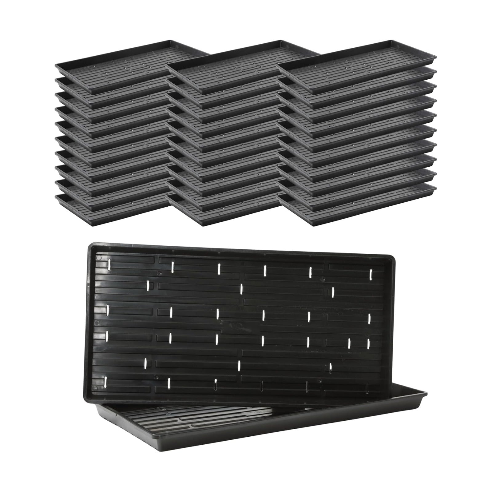Bootstrap Farmer 1020 Extra Strength Trays | 30 Pack Black with Holes