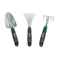 Gardena Comfort Small Tool Set - Ideal Set for Garden Keeping with Flower Trowel, Small Broom and Flower RAK (8964-60)