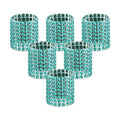 Accmor 50pcs Napkin Rings, Blue Napkin Rings Buckles