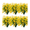 TURNMEON 12 Bundles Artificial Flowers for Outdoors Summer Decor