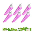 Barrina T8 LED Grow Light, 2FT Full Spectrum Plant Lights, Pink, 6 Packs
