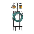 TomCare Garden Hose Holder, 4 Spikes Hose Stand for 160FT Outdoor Hose | Thick Metal Frame, 250 lbs Load Capacity, 2