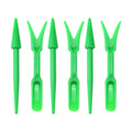 Antrader Mini Garden Hand Succulent Transplanting Tools,Set of 6,Green