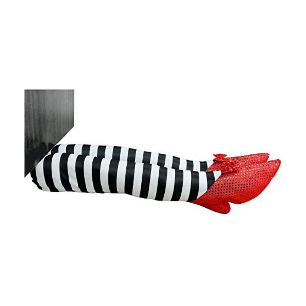Wicked Witch Legs Halloween Prop - Feet With Ruby Slippers Outdoor Indoor