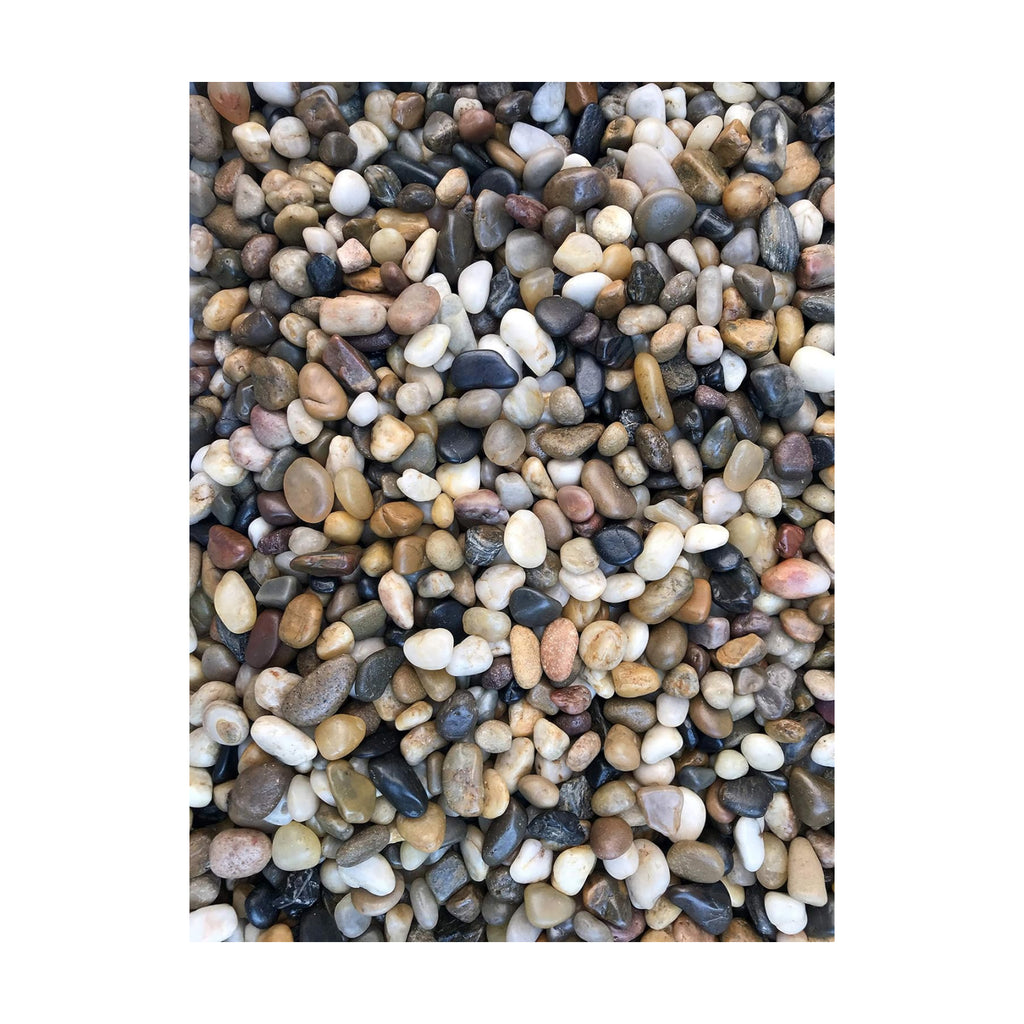 Voulosimi 12 LBS River Rock Stones, Natural Decorative Polished Mixed Pebbles Gravel,Outdoor Decorative Stones for