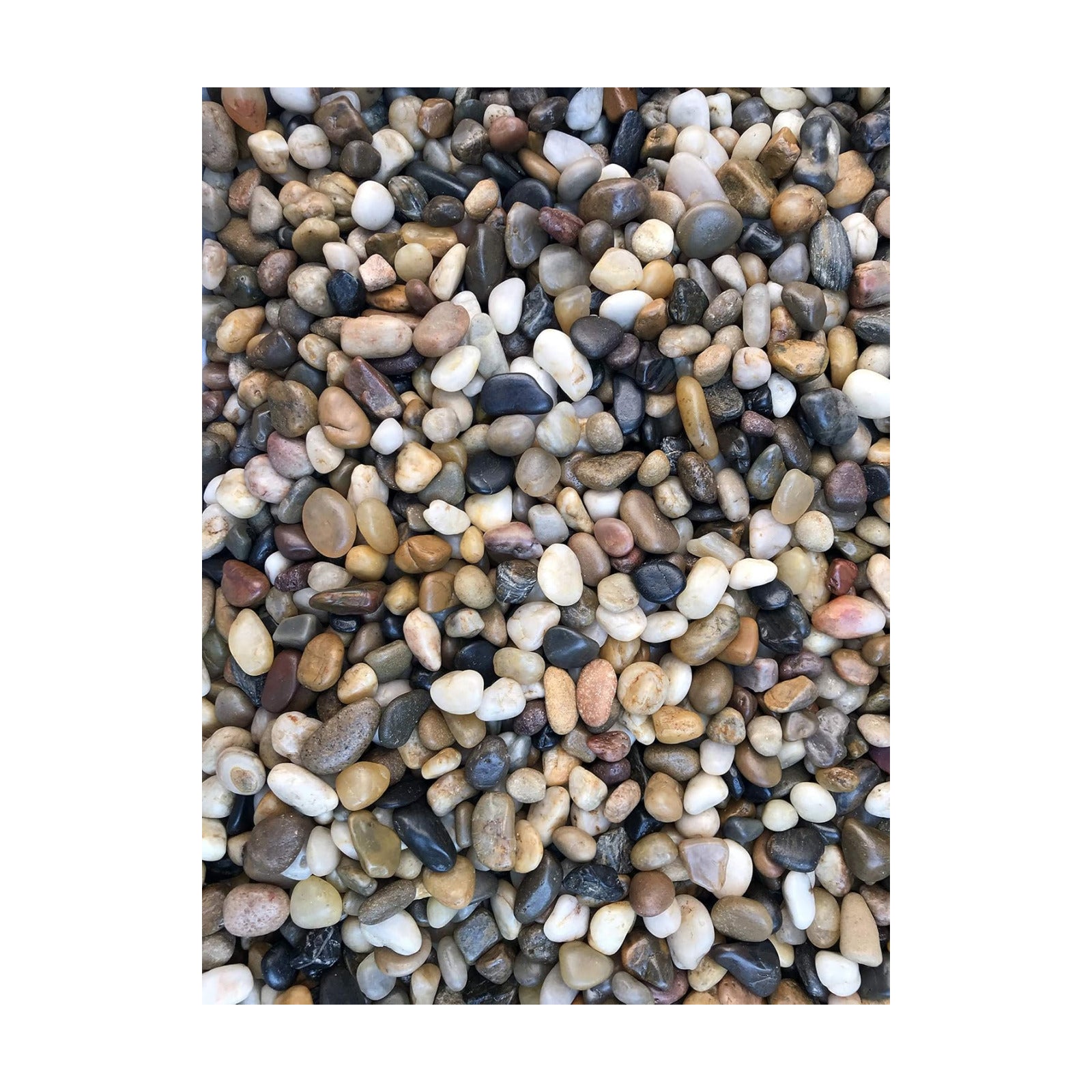 Voulosimi 12 LBS River Rock Stones, Natural Decorative Polished Mixed Pebbles Gravel,Outdoor Decorative Stones for