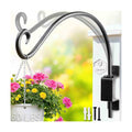 Qiang Ni Swivel Plant Hanger-16 Inch 60 lbs Capacity Bird Feeder Bracket | 45°-180° Swivel Adjustable Wall Mount