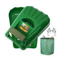 Gardzen Plastic Large Leaf Scoop Hand Rakes | Debris and Yard Waste Removal, Comes with 72 Gallon Garden Bag, Work