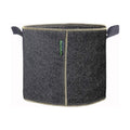 HORTIPOTS Fabric Pots 5 Gallon Non So Floppy Air Pruning Smart Grow Bags Black Gray (Pack of 10)