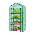 Ohuhu Mini Greenhouse for Indoor Outdoor, 27 x 19 x 62-Inch Small Plant Green House 4-Tier Rack Stand Portable