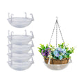 Curtis Wagner Plastics Wire Coco Hanging Basket Drip Pan 14" x 3.75" | 5-Pk
