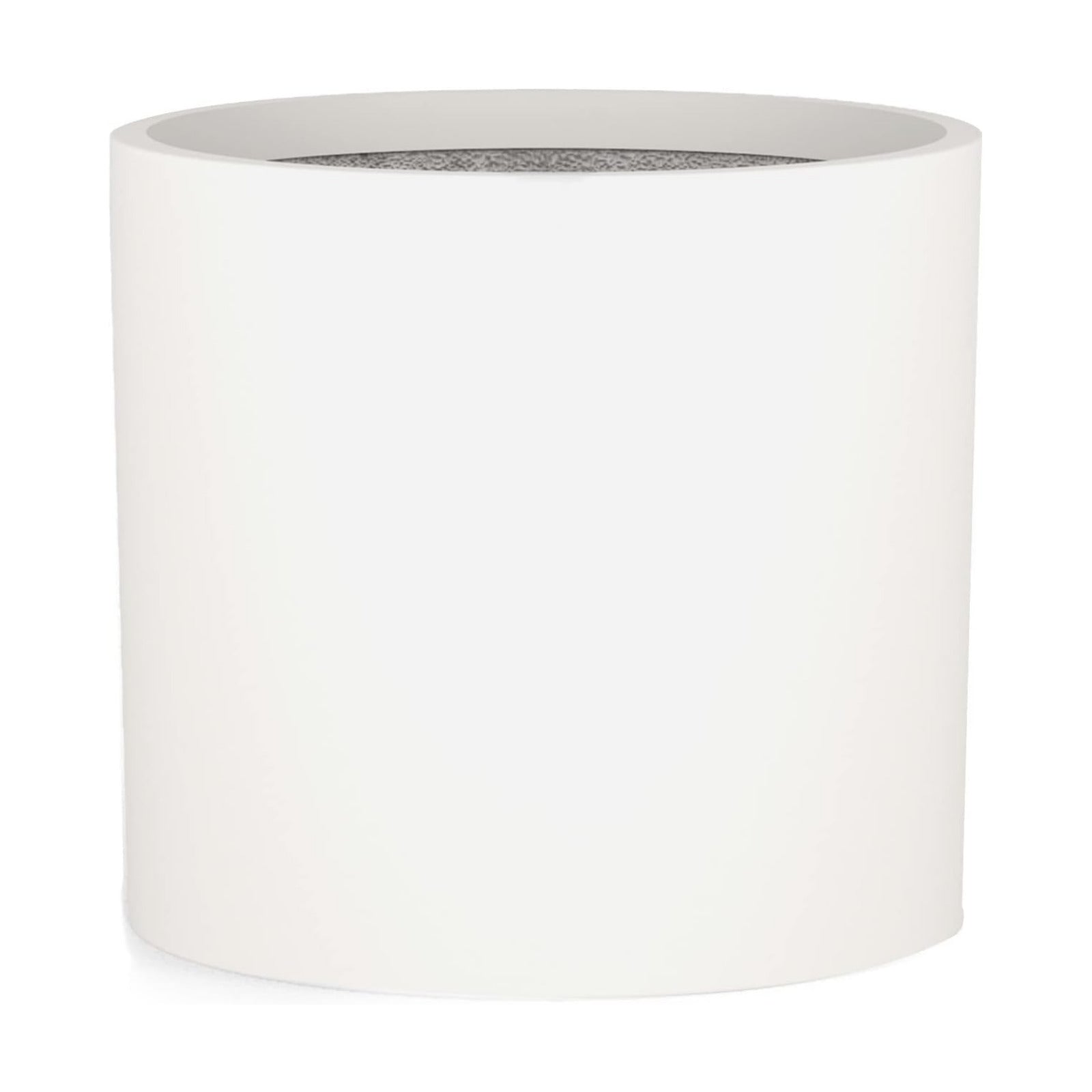 Fox & Fern Large Planter for Indoor or Outdoor, Matte White, 14.6 Inch | UV & Frost Resistant, 70% Lighter than
