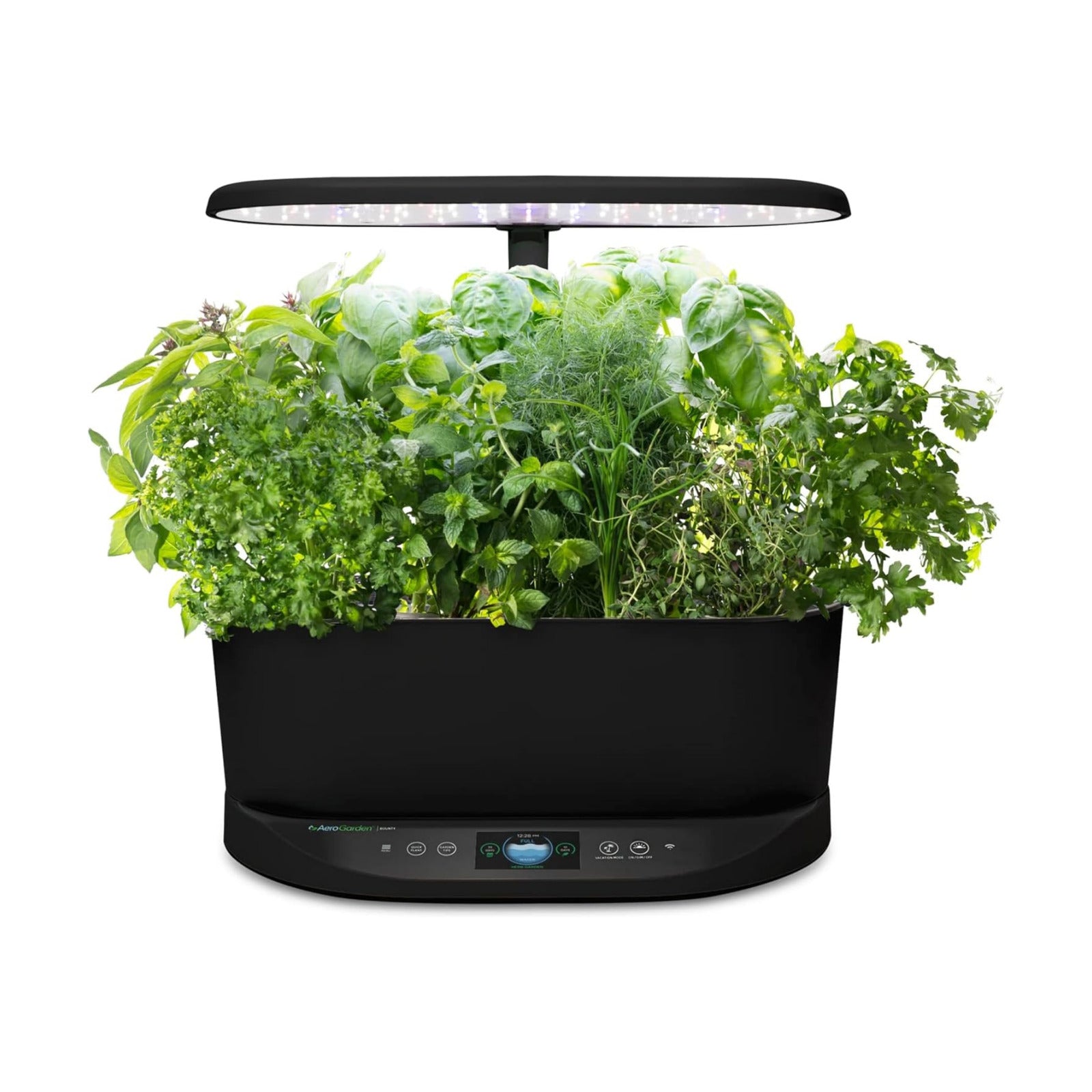 AeroGarden Bounty, Black | Indoor Garden with LED Grow Light, WiFi and Alexa Compatible