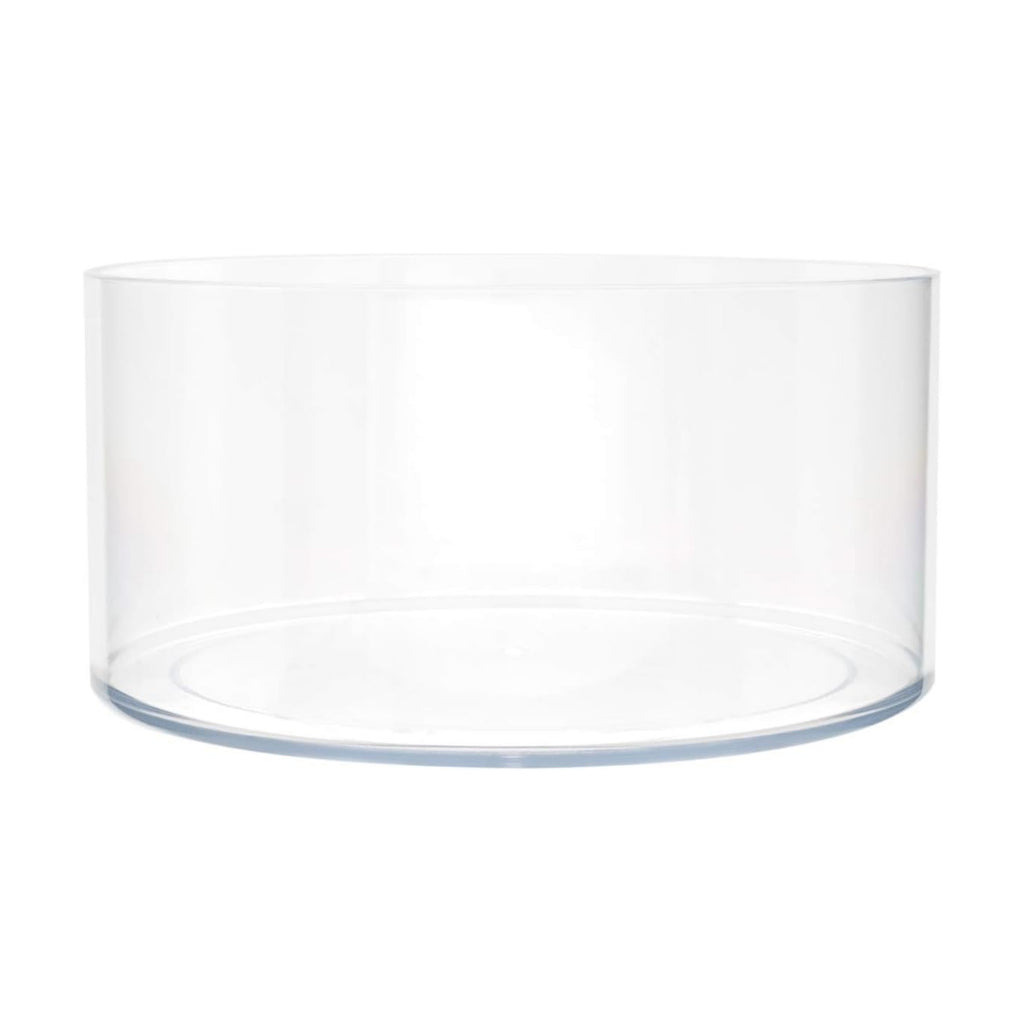 Royal Imports Plastic Cylinder Flower Vase Non-Breakable Acrylic 4" Clear