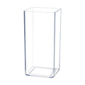 Royal Imports Acrylic Square Vase 5"X10"Tall Non Breakable Plastic, Clear