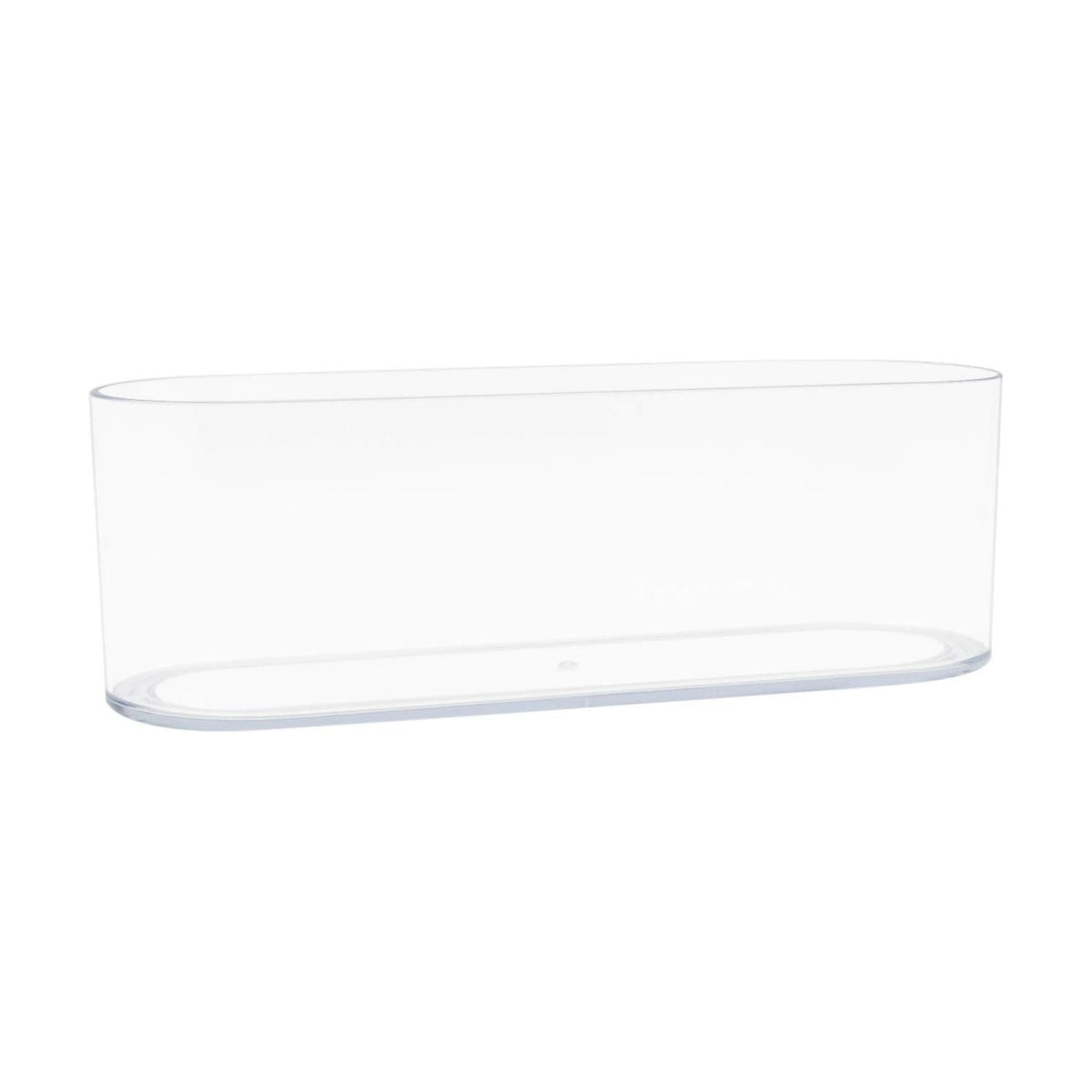 Royal Imports Oval Plastic Cylinder Flower Vase Non-Breakable Acrylic 4"