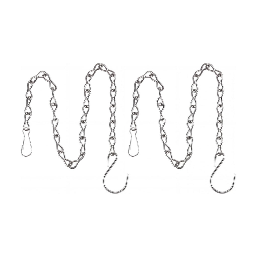 2 Pack Hanging Chain for Bird Feeders, Planters, Lanterns and Ornaments (9.5 Inch, Silver)