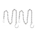 2 Pack Hanging Chain for Bird Feeders, Planters, Lanterns and Ornaments (9.5 Inch, Silver)