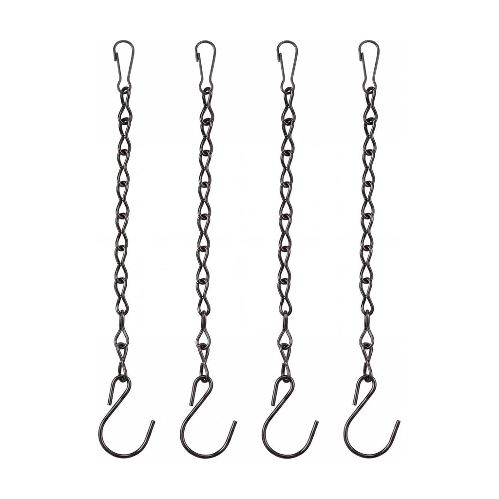 Outus 4 Pack Hanging Chain for Bird Feeders Planters, 9.5 Inch, Black
