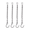 Outus 4 Pack Hanging Chain for Bird Feeders Planters, 9.5 Inch, Black