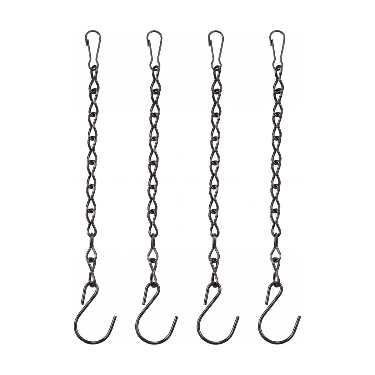 Outus 4 Pack Hanging Chain for Bird Feeders Planters, 9.5 Inch, Black