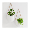 Kazai. Wall Planters -Ellie- | Hanging Ceramic Plant Pots 2 Pieces | Wall Decoration for Indoors, Balcony and Garden