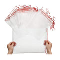 50 PCS Fruit Protection Bags, Enpoint 10x14 Inch Reusable Garden Netting Mesh Bag with Drawstrings, Plant Covers