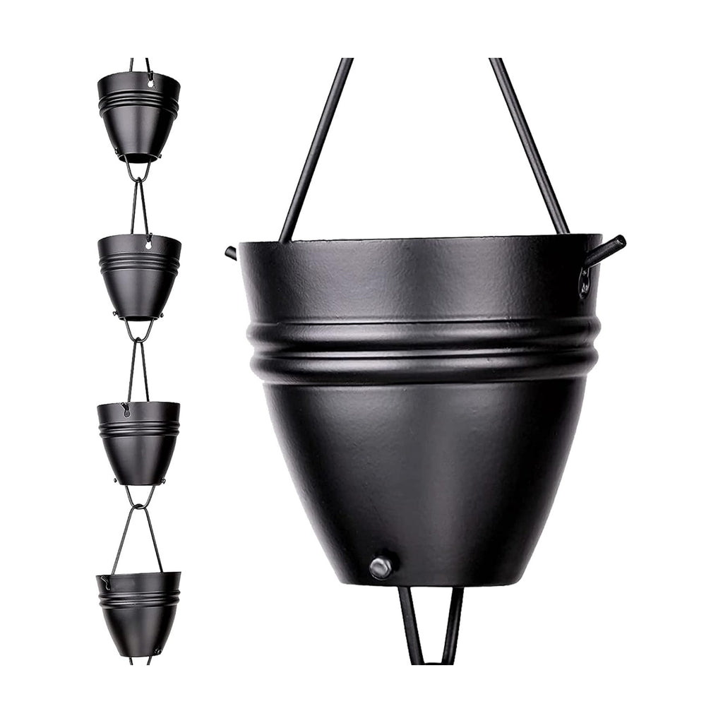 Twin Stripe Rain Chains for Gutters 8.5ft