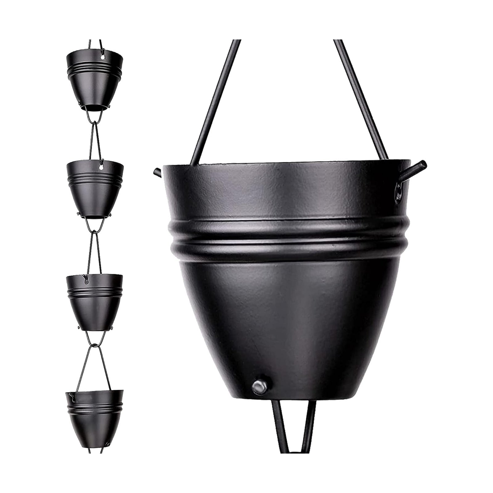 Twin Stripe Rain Chains for Gutters 8.5ft
