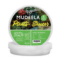MUDEELA 6 Pack of 15 inch Plant Saucer, Durable Plastic Plant Trays for Indoors, Clear Plastic Flower Plant Pot Saucer