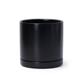 D'vine Dev 8.2 Inch Ceramic Planter Pot, Black, 94-O-D-2