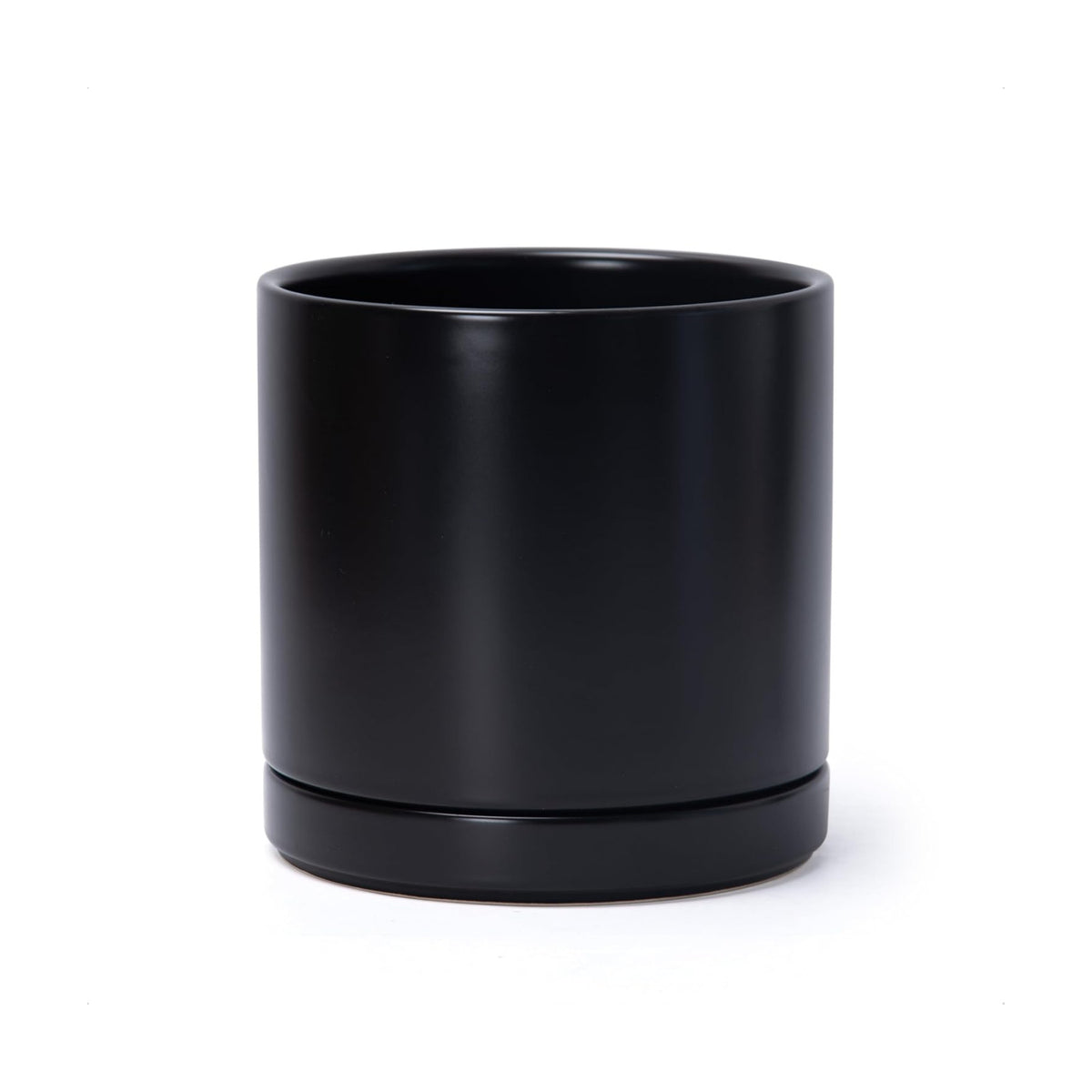 D'vine Dev 8.2 Inch Ceramic Planter Pot, Black, 94-O-D-2