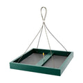 Solution4Patio Platform Bird Feeder for Outdoors Hanging, Open-Air Wild Bird & Squirrel Feeder, 360° Viewing Hanging Tray with Rust-Resistant Mesh & Quick-Fill Design