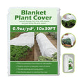 Plant Covers Freeze Protection 10 ft x 30 ft Floating Row Cover 0.9oz/yd² Garden Fabric Plant Cover for Winter Frost/Sun Pest Protection (10FT X 30FT)