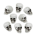 Boao 8 Pcs Halloween Small Skull Heads, 2.4 in Skeleton Skulls for Decor