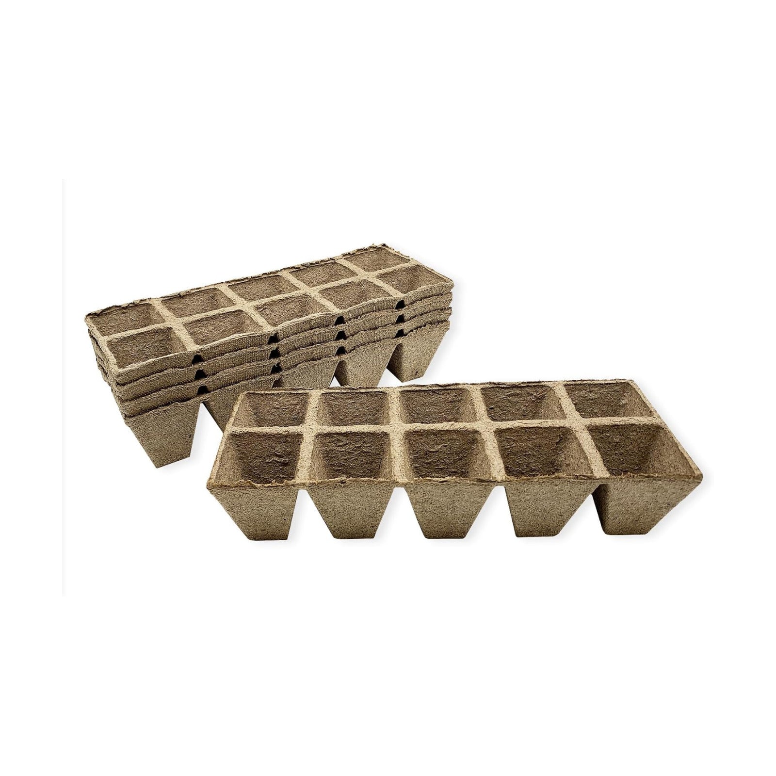 Jiffy Seed Starting Tray - Biodegradable, Plant Germination Cells - 20 Strips (200 Cells) - Peat