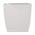 The HC Companies Aria Self Watering Square Plant Pot w/Drainage - Planters for Outdoor Plants & Indoor Plants