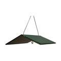 JCs Wildlife Poly Weather Cover - Rain Guard - Hang Bird Feeder or House Underneath for Protection from Rain or Snow - Easy to Clean and Use (Large, Green)