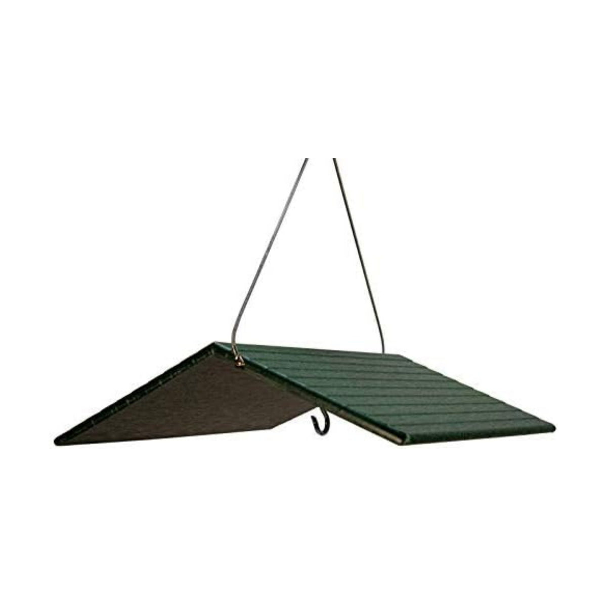 JCs Wildlife Poly Weather Cover - Rain Guard - Hang Bird Feeder or House Underneath for Protection from Rain or Snow - Easy to Clean and Use (Large, Green)