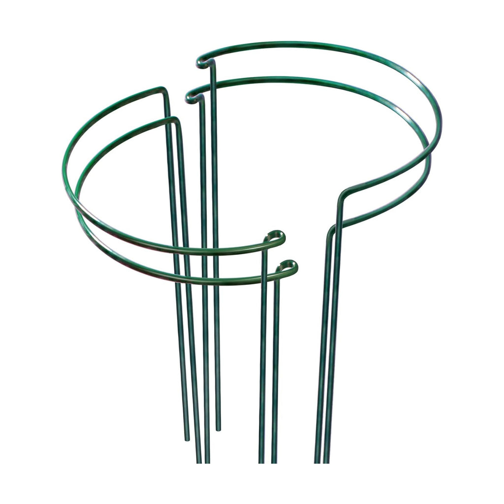 LEOBRO Plant Support Stakes, 4 PCS Plant Stakes, Plant Support, Peony Cages and Supports, Garden Stakes, Plant Stakes for Indoor Outdoor Plants, Hydrangea Support Cage, 10" W x 15.8" H