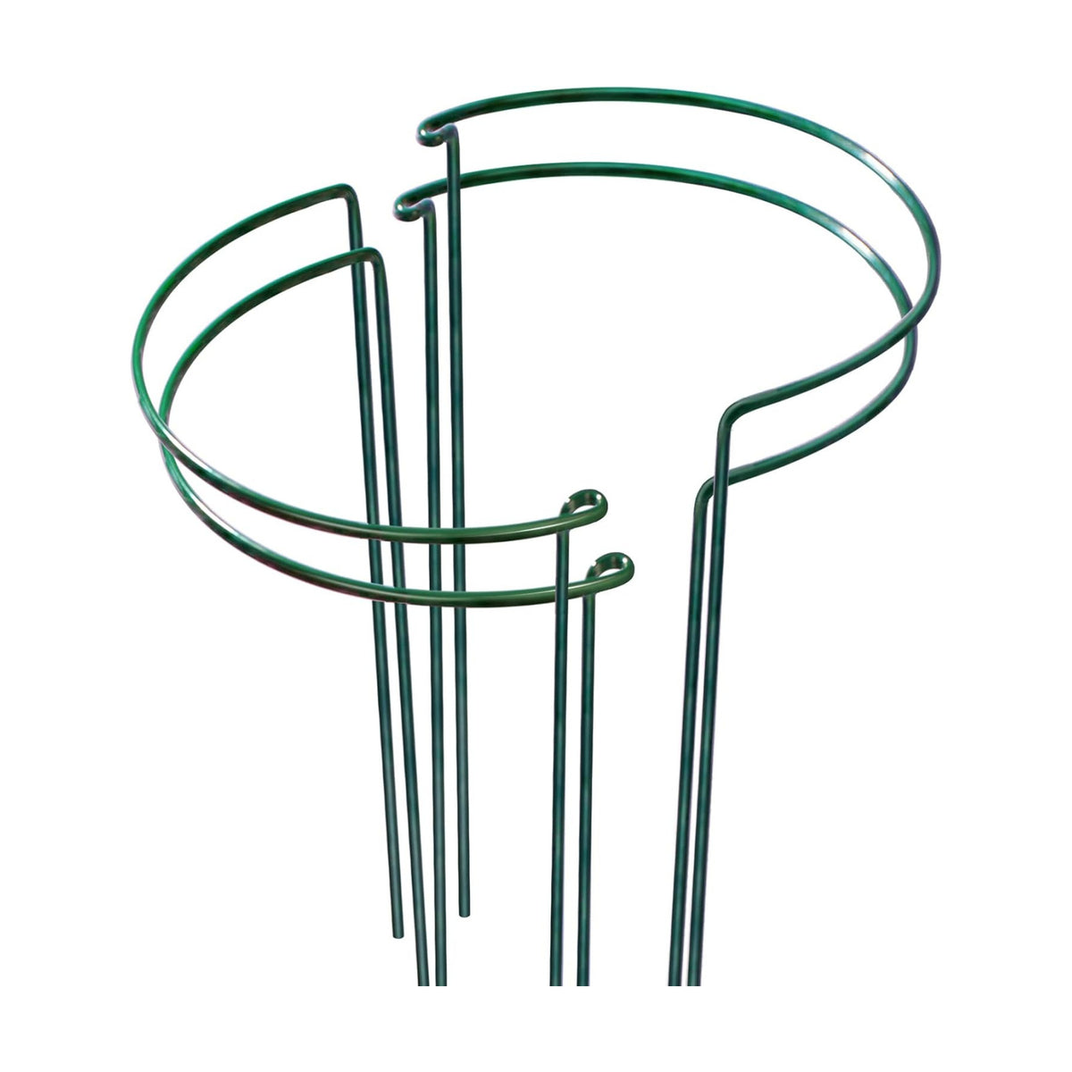 LEOBRO Plant Support Stakes, 4 PCS Plant Stakes, Plant Support, Peony Cages and Supports, Garden Stakes, Plant Stakes for Indoor Outdoor Plants, Hydrangea Support Cage, 10" W x 15.8" H