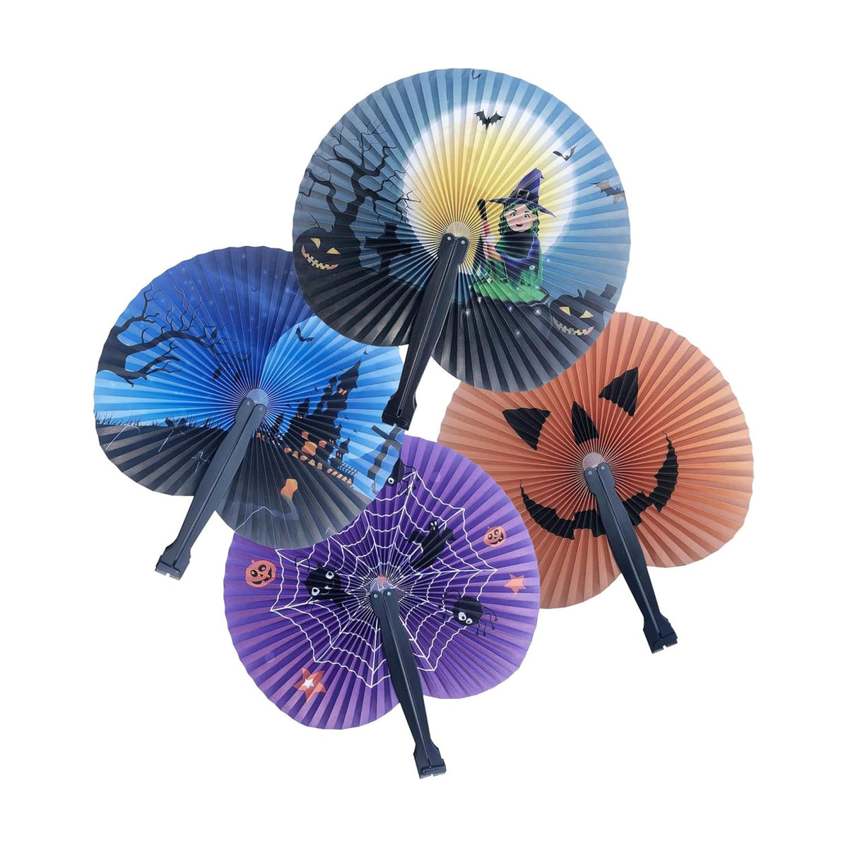 20 Pack Halloween Paper Fans