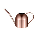 Yardwe 1000ml Stainless Steel Watering can for Indoor Plants, Long Spout Watering Pot for Garden Home Office, Rose Gold