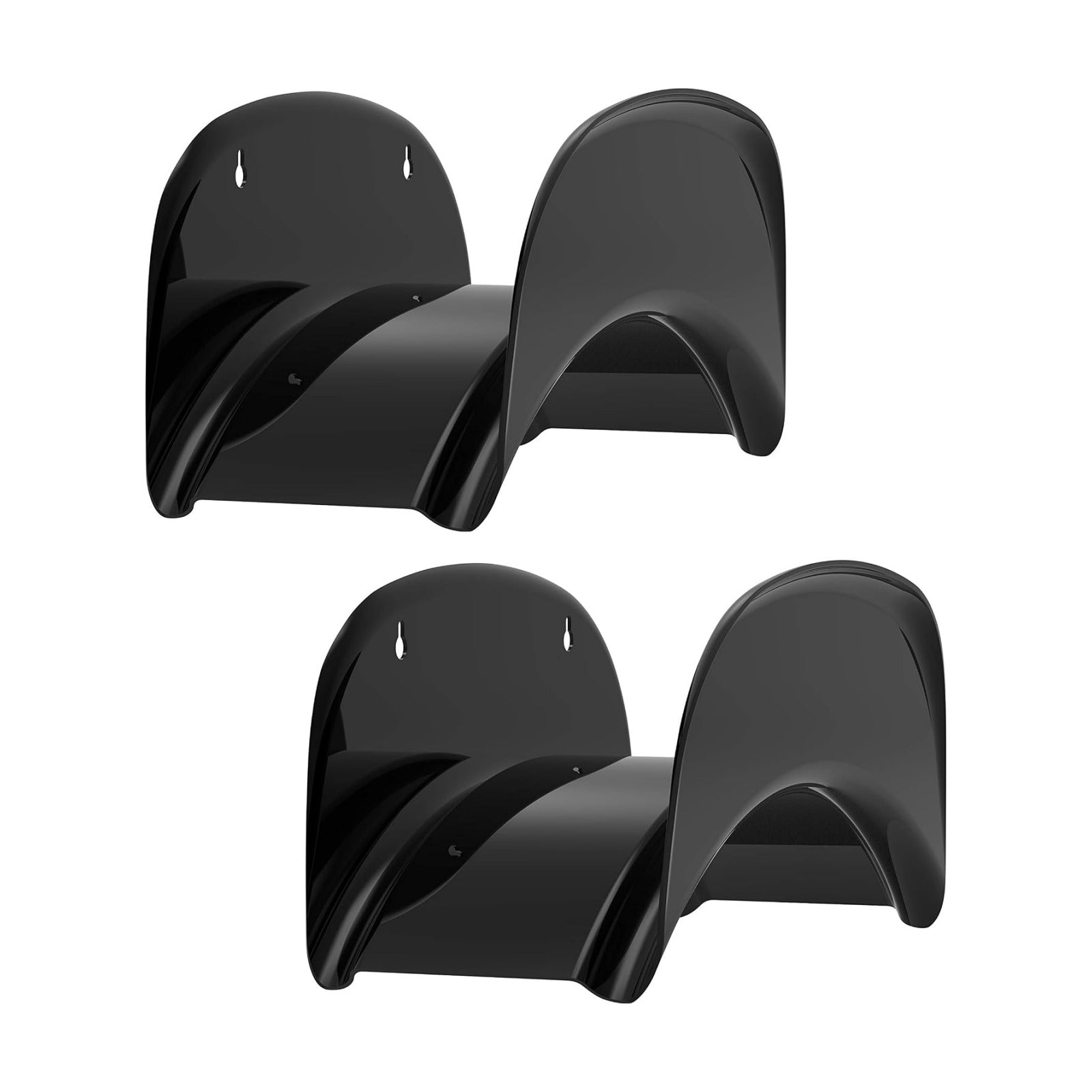 Gardzen 2-Pack Heavy Duty Hose Hanger Wall Mount Black | Durable Garden Hose Hanger Rack for Outdoor Storage, Keeps