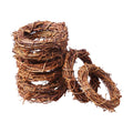 Ruisita 16 Pieces 4 Inch Grapevine Wreaths Vine Branch Wreath Christmas Rattan Wreath Garland Decoration for Christmas Holiday Craft or Wedding Supplies