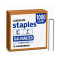 Sandbaggy 6" Galvanized Landscape Staples - 11 Gauge Steel, SOD Garden Stakes Pins ~ Trusted by Farmers & Contractors