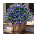 AXYLEX Artificial Flowers for Outdoors, 12 Bundles Fake Plants (Purple)