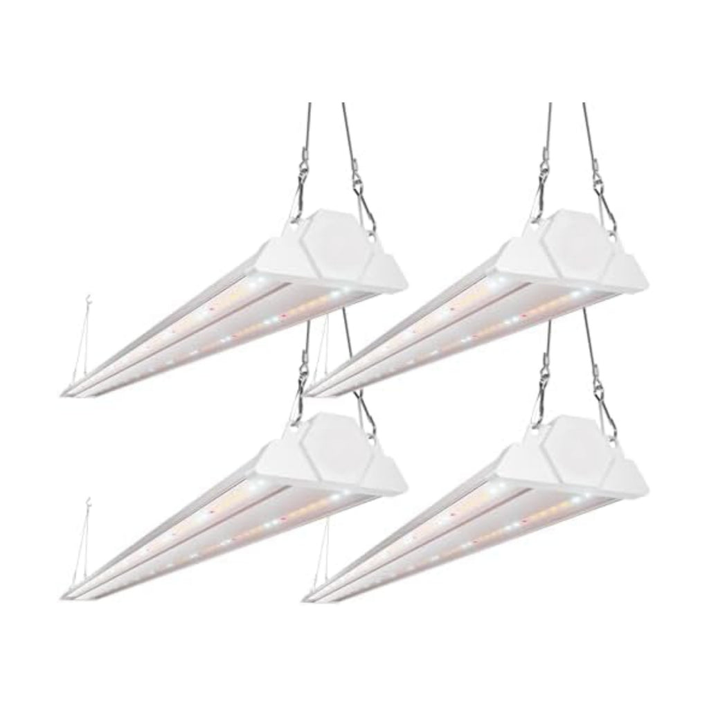 FREELICHT 4Pack 4FT Grow Light for Indoor Plants, 60W=350W, Full Spectrum