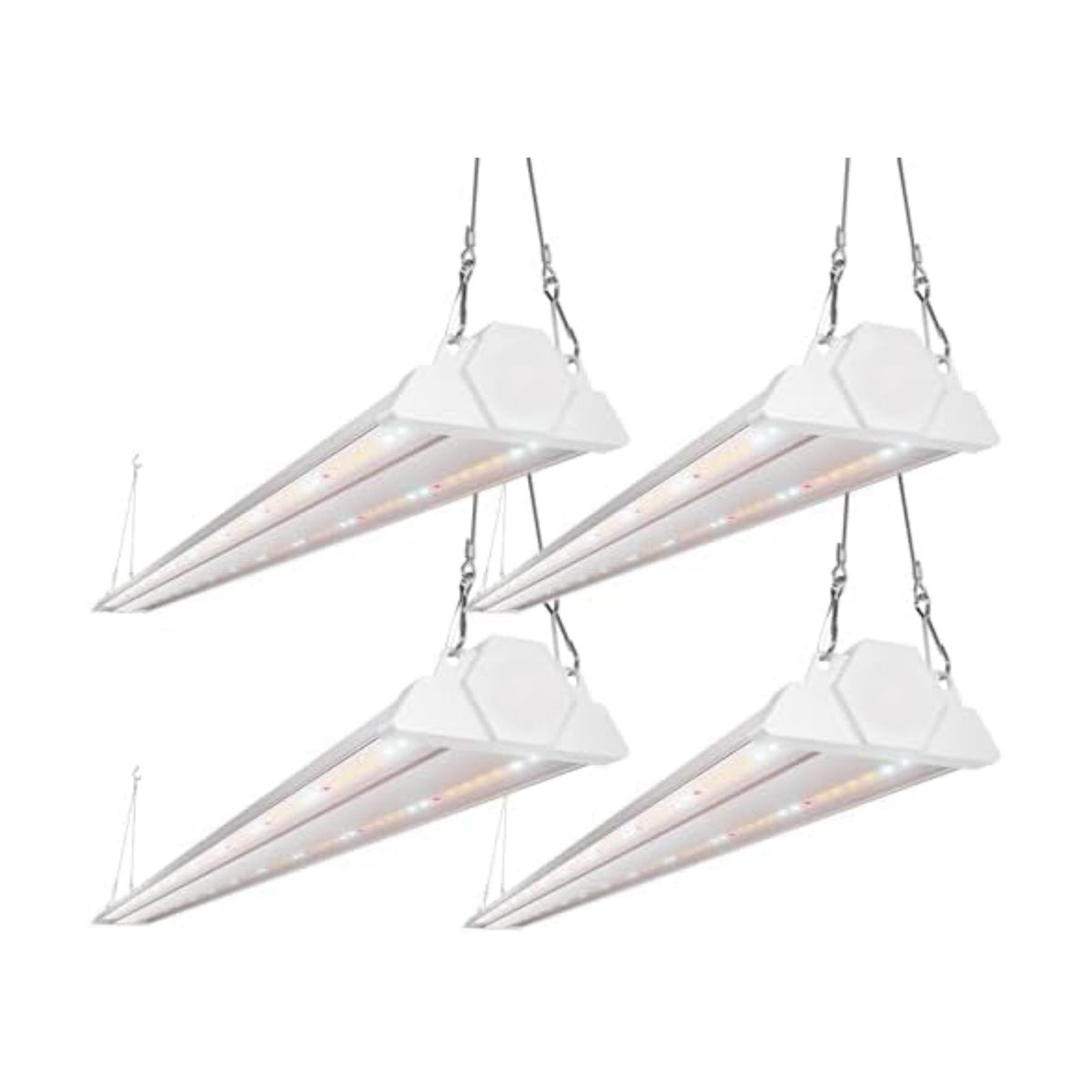FREELICHT 4Pack 4FT Grow Light for Indoor Plants, 60W=350W, Full Spectrum